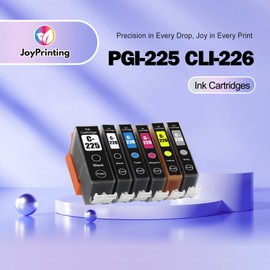 JoyPrinting PGI-225 CLI-226 Ink Cartridges Compatible with Canon 225 226 Ink PGI225 CLI226 CLI 226 Use for PIXMA MG5320 MG6220 MG5220 MG6120 MG8220 MX882 MX892 MX712 IP4820 IP4920 IX6520 (10 Pack)