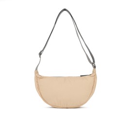 ROKA London Farringdon Recycled Taslon Crossbody Bag (Biscotti)