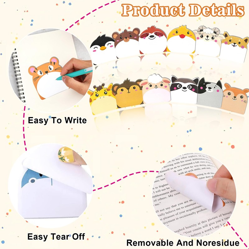 YeahBoom Pack of 24 Sticky Notes, 720 Sheets Small Sticky