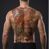 Core Bridge Men's Back Irezumi Black Tattoo Sticker Self Henna Instant Tattoo, 1 Piece, TB-035 / 코어브릿지 남성 등판 이레즈미 블랙 타투 스티커 셀프 헤나 인스턴트 문신, 1개, TB-035
