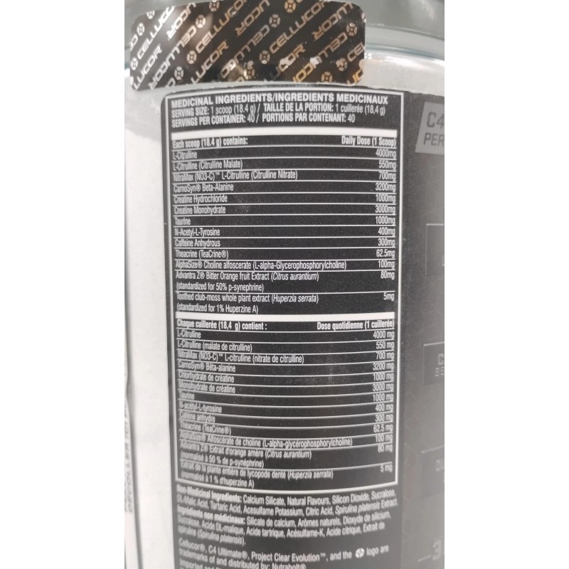 Cellucor C4 Ultimate - Pre Workout Powder - 40 Servings