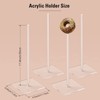 Suneerplay Donut Stand Acrylic 4 Pack, Clear Bagel Holder Stand,