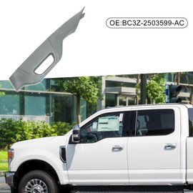 A ABSOPRO A-Pillar Driver Side Grab Handle BC3Z-2503599-AC Car Door Interior Trim Handle for Ford F-250 Super Duty 2011-2016 Plastic Grey