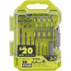 RYOBI 20 PC. Drill and Impact Drive Set