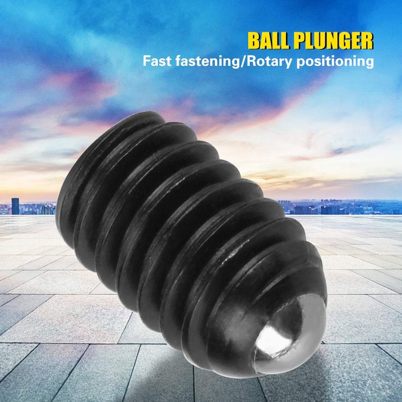 10 Pieces M4 Thread Hexagon Socket Carbon Steel Ball Spring