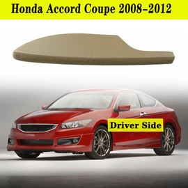 MUTUSAISI Front Left Beige Leather Door Panel Lid Armrest Fit for Honda Accord 2-Door Coupe 2008-2012 Accessories 83571-TE0-A51ZA, Driver Side