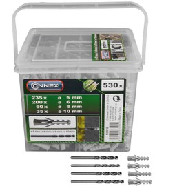 CONNEX B30012 5/ 6/ 8/ 10mm Plastic Plug in Bucket