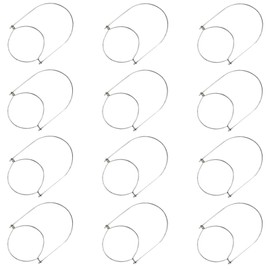 Decorman 12 Pack Stainless Steel Wire Handles (Handle-Ease) Mason Jar Hanger, Canning Jars Hanger, Ball Pint Jar, Jar Hanging Hook for Regular Mouth Mason, Silver