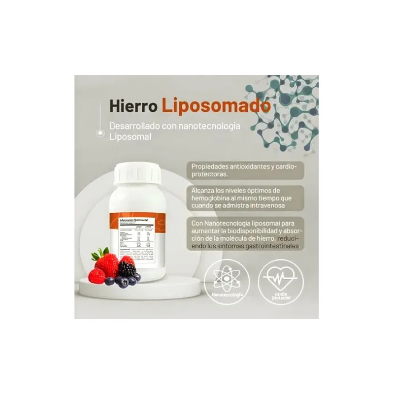 Hierro Liposomado Nin Frutos Rojos 250