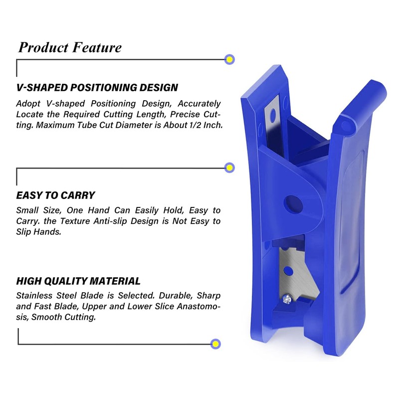 TAILONZ PNEUMATIC Blue Tube Cutter Pipe Cutter, Can Cut Tubes