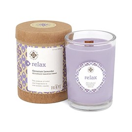 Root Candles Seeking Balance Small Spa Candle, 6.5-Ounce, Relax: Geranium Lavender