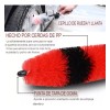 Cepillo Limpiador Rines Motor Cerdas Suaves Largo Flexible