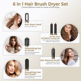 Brand Hair Dryer Air Styler with Tourmaline Technology, 360° Swivel Cord for Easy Styling