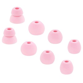 BLLQ Replacement Ear Tips Silicone Earbuds Buds Eartips Set Compatible with Powerbeats Pro Wireless Earphone Headphones,4 Pairs, Cloud Pink (PP4p)