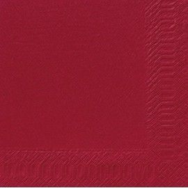 Duni Napkins 3-Ply Tissue Plain Bordeaux 33 x 33 cm Pack of 50