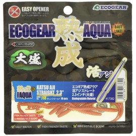 Eco Gear Aged Aqua Active Aji-Straight, 2.3 Inches, Large Sheng J18, Orange Gold