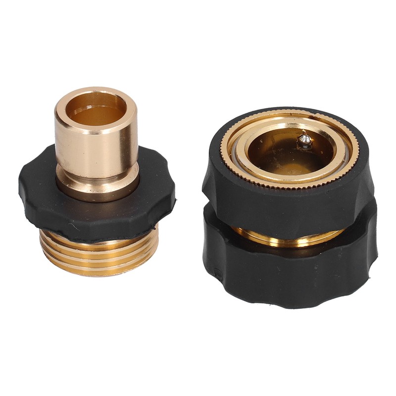 4Pcs Garden Hose Quick Connector Brass High Hardness Durable No