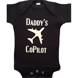 Daddy's CoPilot flying custom baby onesie ® pilot one piece airplane infant bodysuit
