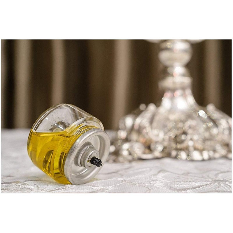 Shabbos Oil Candle Light. Pre-Filled (for Quick Lighting) Beautiful High
