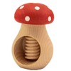 Homiez Nutcracker Mushroom for Walnuts and Hazelnuts, Made of Natural Beech Wood with Screw Thread, Walnut Cracker Wood Also Suitable as a Decoration or Gift (Toadstool, Pack of 1)