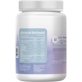 NEREA Magnesio - 3 magnesios: citrato, carbonato y bisglicinato de magnesio + probióticos y prebióticos - 5 en 1, alta absorción, 86 porciones (3 meses), sabor frambuesa-limón, sin rellenos.