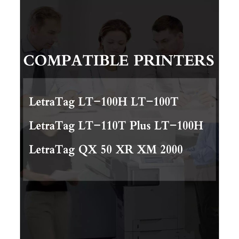 For Dymo 4-Pack letratag refills 91330 10697 Label Tape for