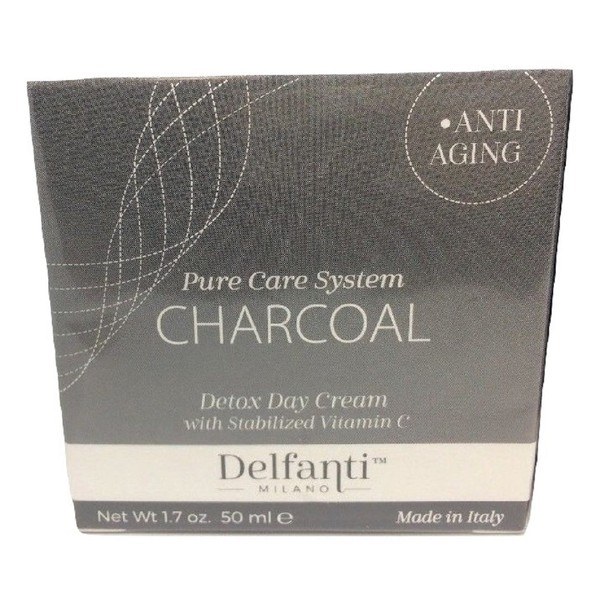 Delfanti Milano Charcoal Anti-Aging Day Cream, 1.7 oz, Made in Italy
