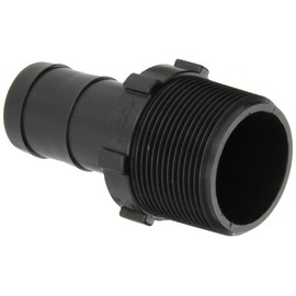 Banjo HB150-125 Polypropylene Hose Fitting, Adapter, 1-1/2" NPT Male x 1-1/4" Barbed