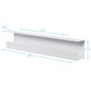 Monoprice Under Desk Cable Tray - Steel with Power Supply