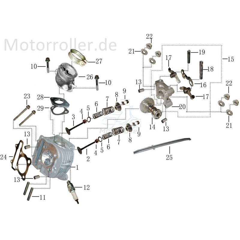 Xfight Parts Insulator Insulator Plate Carburetor 4-Stroke 125/Intermediate 180Ccm 152QMI