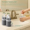 SESENSE 4-in-1 Travel Bottles for Toiletries, TSA Approved Travel Size