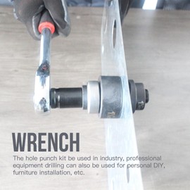 iGeelee Ratchet Knockout Hole Punch Driver Kits 1/2 to 2 inch SLUG-Buster Knockout Electrical Conduit Hole Cutter Set KO Tool Kit (CC-60)