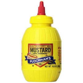 Plochman's Original Mild Classic Yellow Mustard, 10.5 Oz (6 Pack), 63 Oz