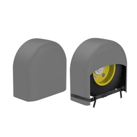 K-Musculo RV Tire Covers 2-Pack, Waterproof Wheel Covers for RV Wheel Travel Trailer Camper Truck SUV, Fit 30-32 Inch Tire Diameter (Gray)
