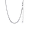 Women's Flat Snake Chain Necklace Stainless Steel in 3 mm