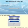 Awoco 2 Pcs Type E-LED UV Tube PL-36L/BL 13 W