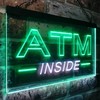 ATM Inside Open Shop Lure Dual Color LED Neon Sign