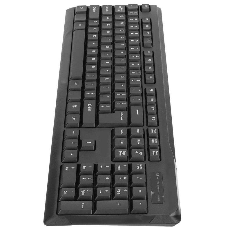 Keyboard Mouse Combo 2.4Ghz Wireless Splashproof Mute Optical Engine Positioning