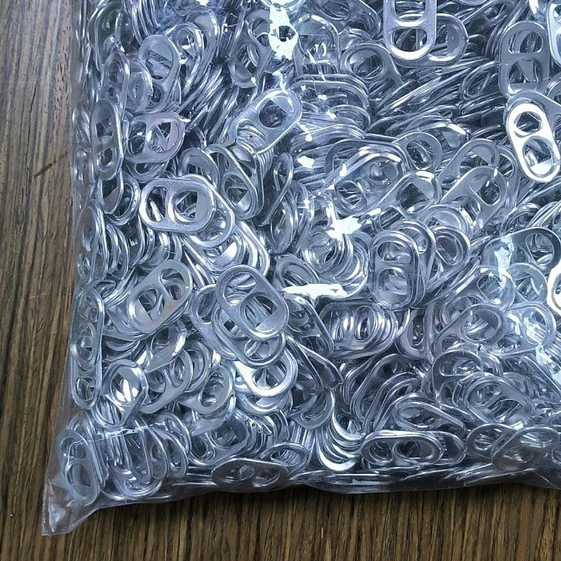 7,500 Aluminum Pop Soda Beer Pull Tabs, Silver.
