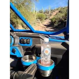 Polaris RZR passenger Grab handle LED cup holder