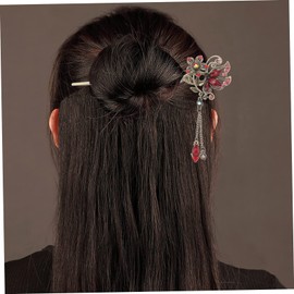 Baluue Smooth Surface Butterfly Hairpin 2pcs Chinese Hair Chopsticks Hair Accessories for Women for Special Occasions