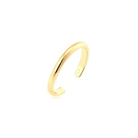Elli Midi Minimal Trend Ring, Facet cut, No Gemstone