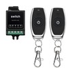 WOODGUILIN 12V Remote Control Switch Mini Wireless Remote Switch Dry