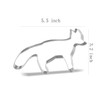 Fox Cookie Cutter - 5.5 x 3.2 inch - Stainless