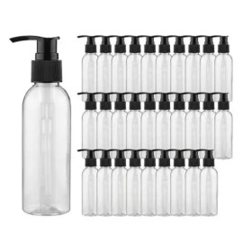 Gitabrand DIY 블랙캡 디스펜서 투명 플라스틱 공병 소분 50ml 30개 DIY Black Cap Dispenser Transparent Plastic Bottles 50ml 30 Pieces [Single item]