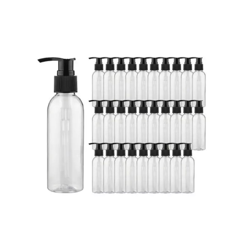Gitabrand DIY 블랙캡 디스펜서 투명 플라스틱 공병 소분 50ml 30개