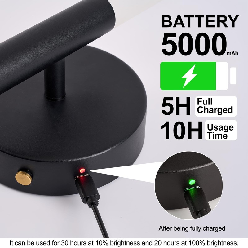 Battery Operated Wall Sconces Set of Two with Remote Control,