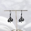 WUSUANED Funny Black Q Earrings Naughty Jewelry Naughty Queen Gift