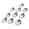 30pcs Cloth Patches Embroidered Iron On Sew On Sheep Shape