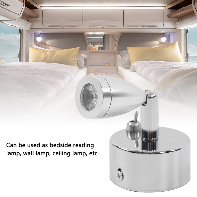 12V 3W LED Small Spotlight Warm White Swivel Reading Lamp